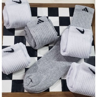 Kit 12 Pares Cano Médio - Meia Esportiva [Frete Grátis]