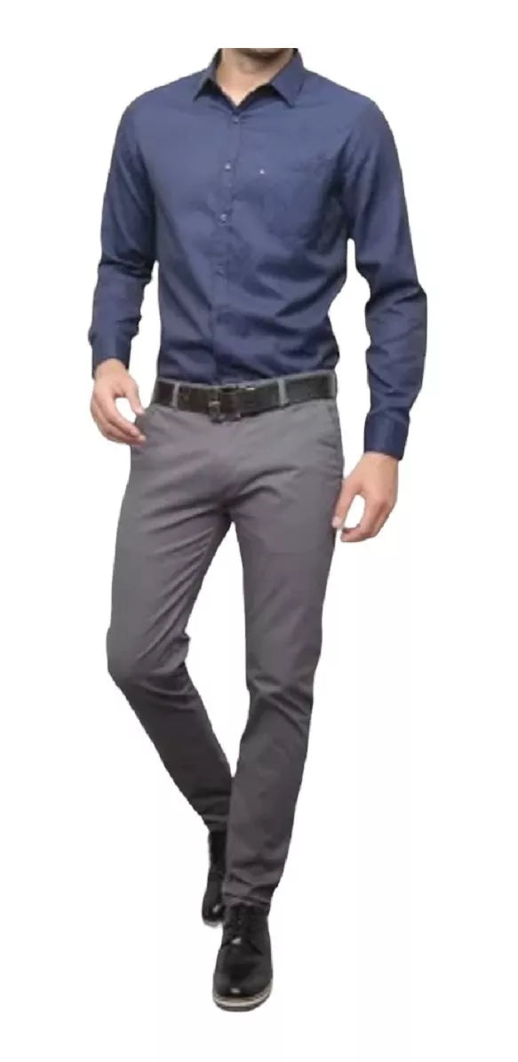 Kit 7 Calças Masculina Sarja Slim - SOMENTE HOJE!