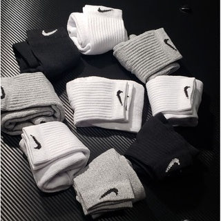 Kit 12 Pares Cano Médio - Meia Esportiva [Frete Grátis]