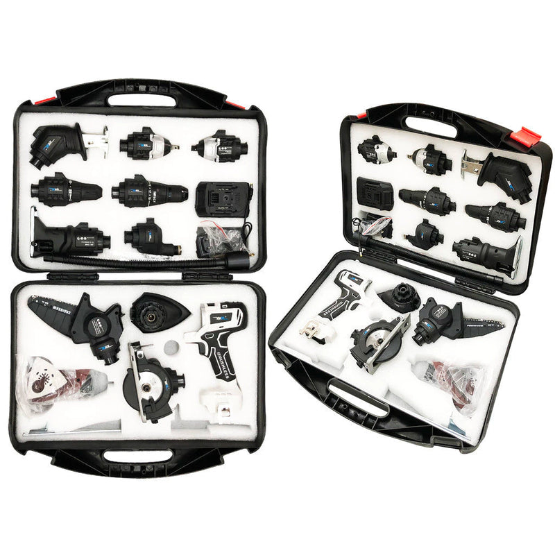 Kit 10 em 1 Parafusadeira Furadeira Lixadeira Serra Martelete Elétrico [ENVIO FULL]