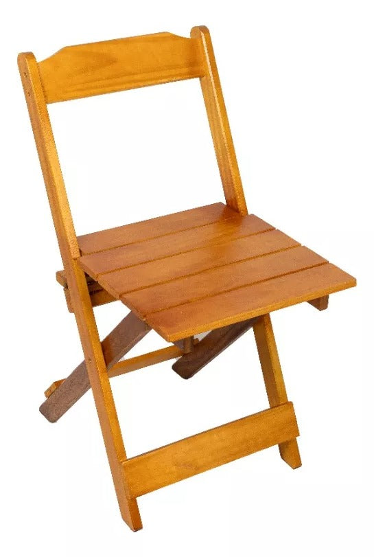 Jogo De Mesa Dobrável 70x70 C/ 4 Cadeiras Madeira Maciça Maplan