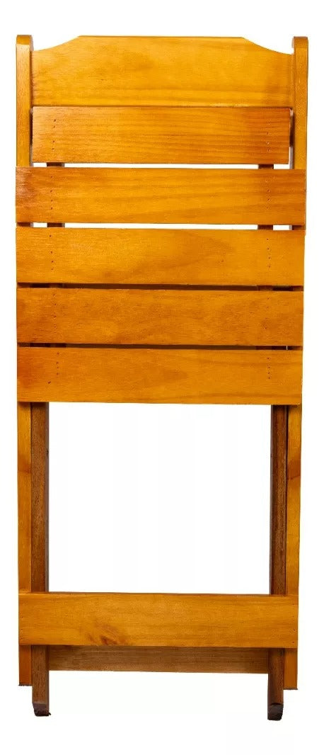 Jogo De Mesa Dobrável 70x70 C/ 4 Cadeiras Madeira Maciça Maplan