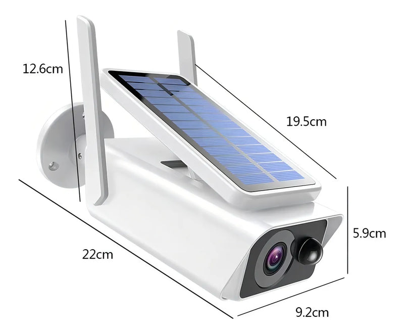 Câmera De Bateria Externa Tp-link Solarcam C402 Com Painel