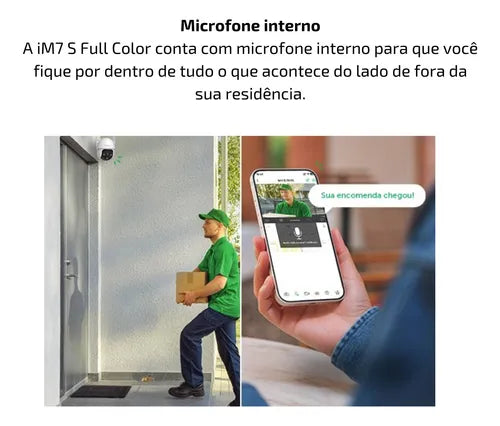 Kit 2 Câmeras De Video Wi-fi Full Hd Im7 Full Color Branca Intelbras