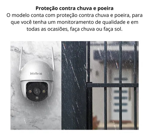 Kit 2 Câmeras De Video Wi-fi Full Hd Im7 Full Color Branca Intelbras
