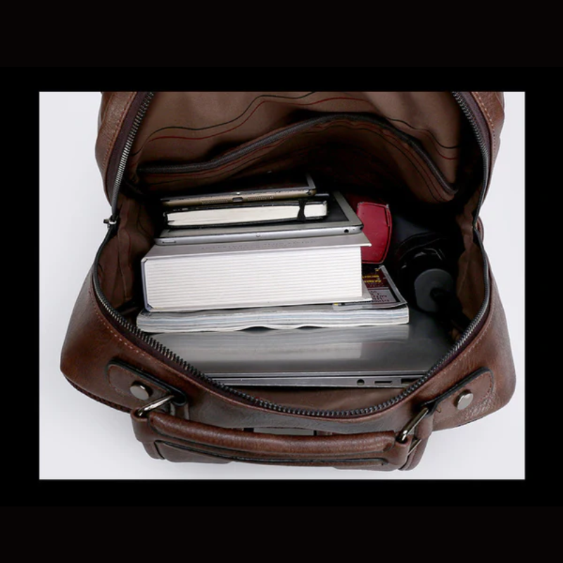 Mochila de Couro Executiva Para Notebooks