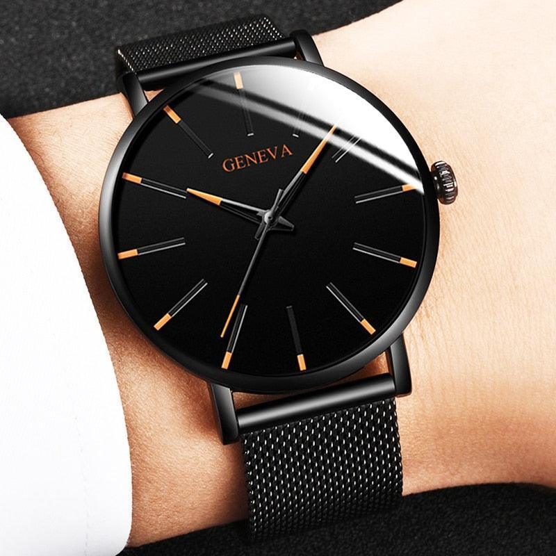 Relógio Masculino Geneva Minimalista Ultra Fino 2022