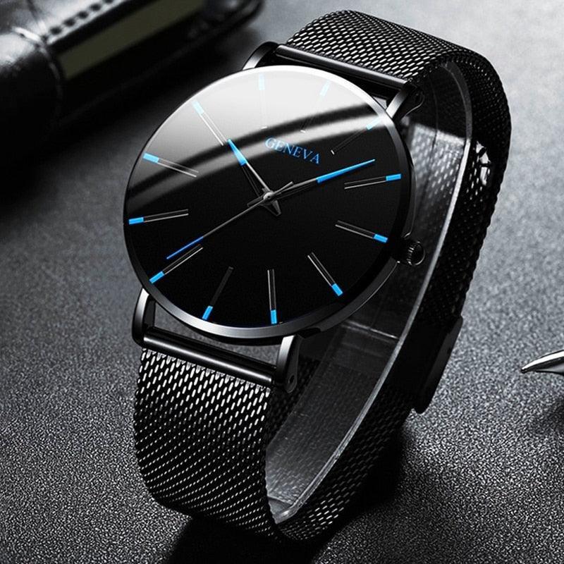 Relógio Masculino Geneva Minimalista Ultra Fino 2022