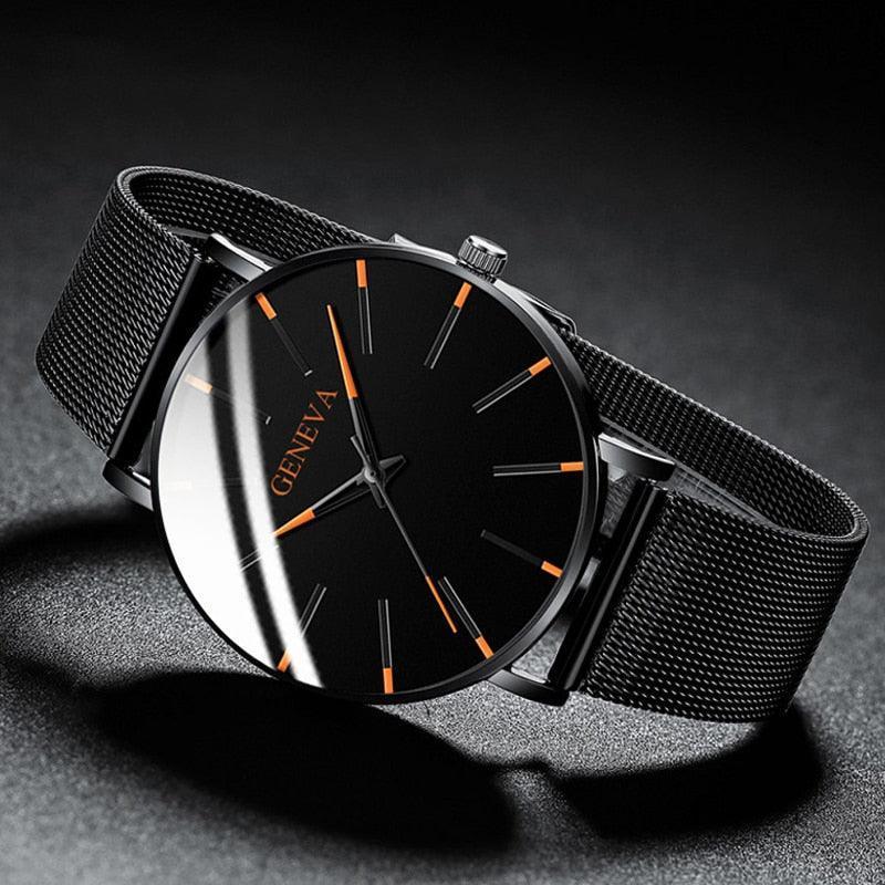 Relógio Masculino Geneva Minimalista Ultra Fino 2022