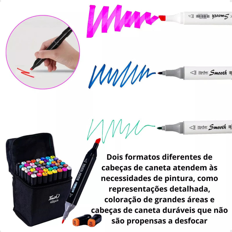 Kit 2 Livros Bobbie Goods Capa Dura (Versão Cristã: Colorindo com Jesus) + Canetas Touch