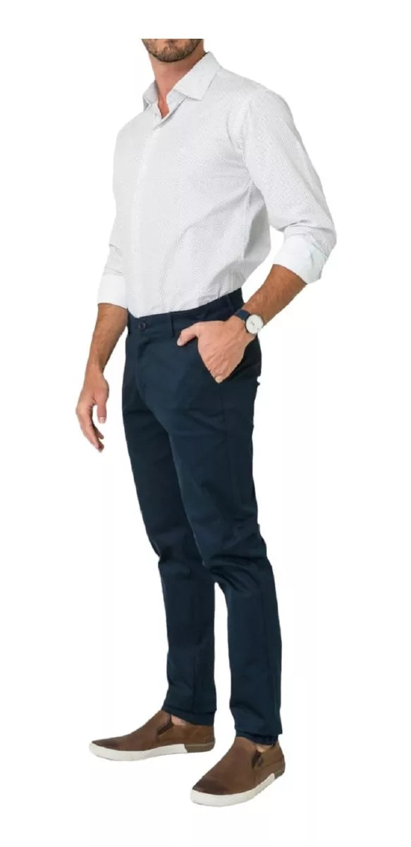Kit 7 Calças Masculina Sarja Slim - SOMENTE HOJE!