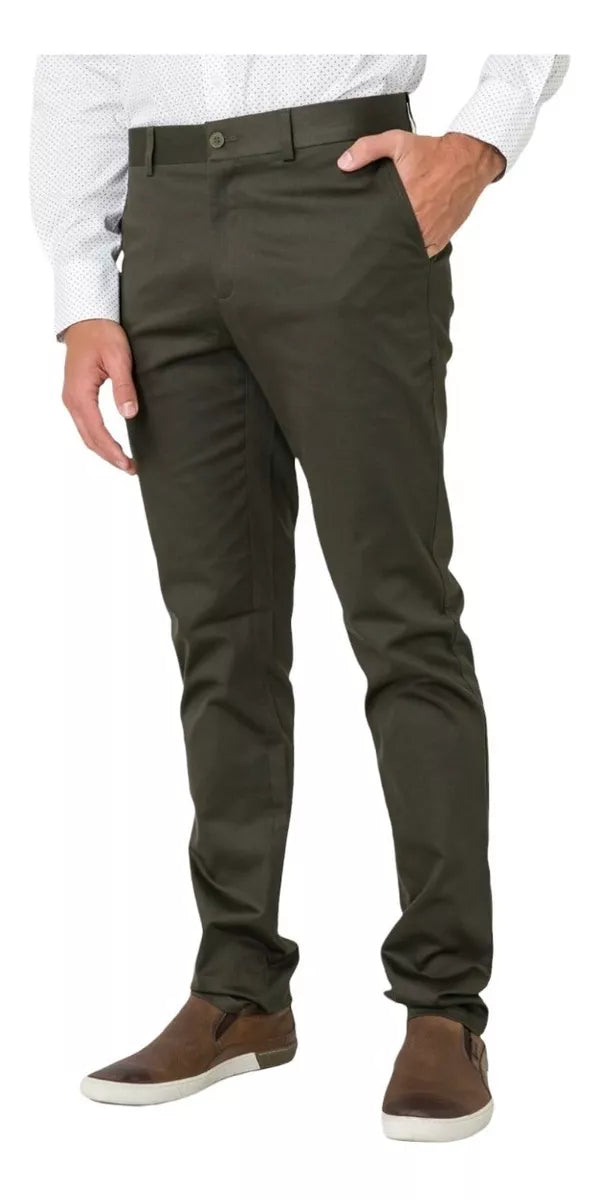 Kit 7 Calças Masculina Sarja Slim - SOMENTE HOJE!